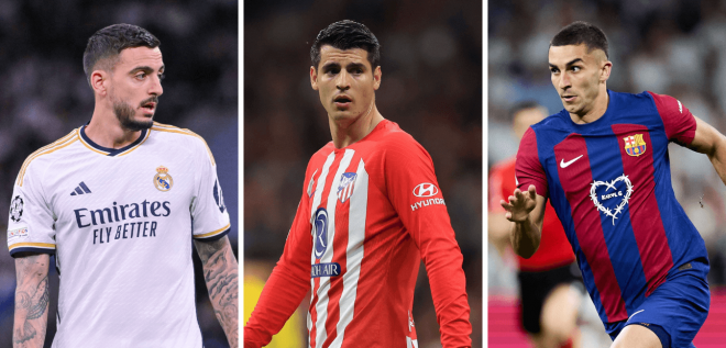 Joselu, Morata y Ferran Torres, los delanteros que podría llevar España a la Eurocopa (Fotos: Cor