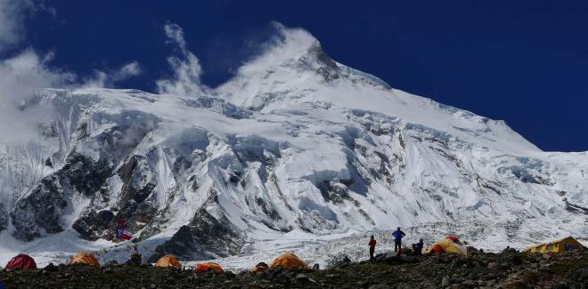 Panorámica del Himalaya en Nepal.