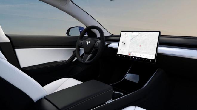 Interior de un Tesla Model 3 Performance. (TESLA)