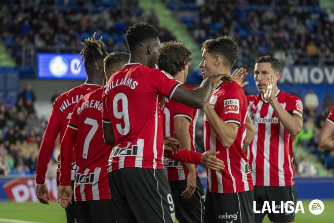 Segundo gol de Iñaki Williams ante el Getafe en el Coliseum (Foto: LaLiga).