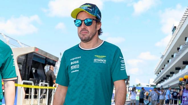 Fernando Alonso, en el GP de Miami (Foto: Cordon Press).