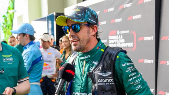 Fernando Alonso, en el GP de Miami (Foto: Cordon Press).