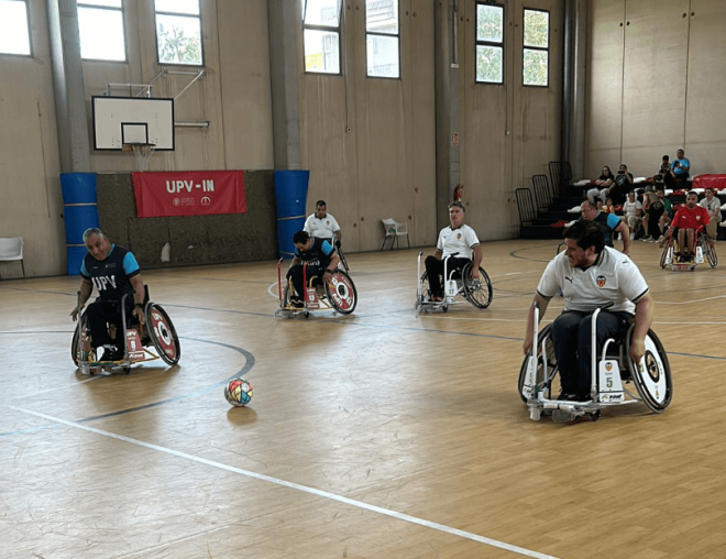 El equipo de fútbol en silla de ruedas del Valencia CF