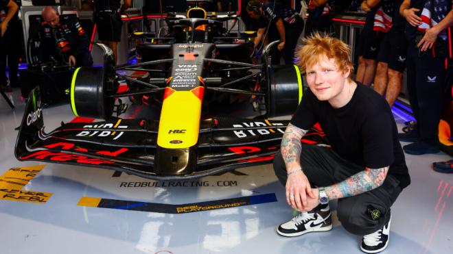 Ed Sheeran en el circuito (@F1)