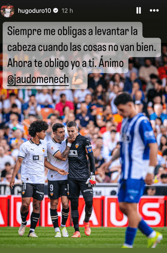 Hugo Duro tiene un mensaje para Jaume