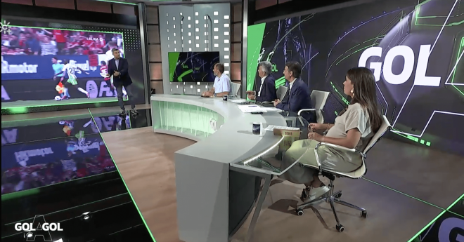 Luis Alberto Gutiérrez da sus explicaciones en el programa 'Gol a Gol de Canal Sur.