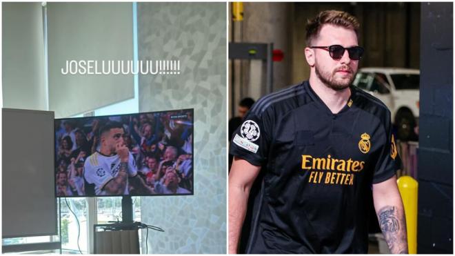 Luka Doncic muestra su apoyo al Real Madrid (@lukadoncic)