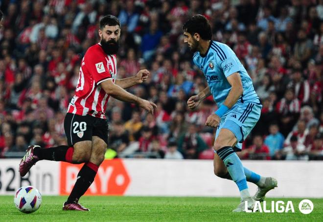 Asier Villalibre, ante Osasuna en San Mamés (Foto: LaLiga).