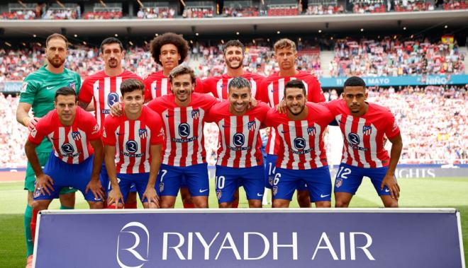 El once rojiblanco en el Atlético de Madrid-Celta (Foto: ATM).