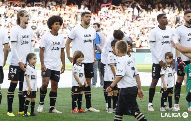 Jaume Doménech, presente en Mestalla