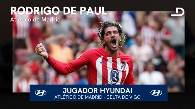 Rodrigo de Paul, Jugador Hyundai del Atlético-Celta.