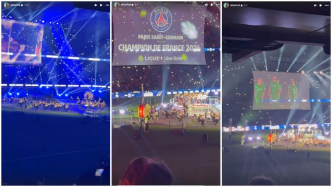 La celebración del París Saint Germain en el perfil de Instagram de @albasilvat