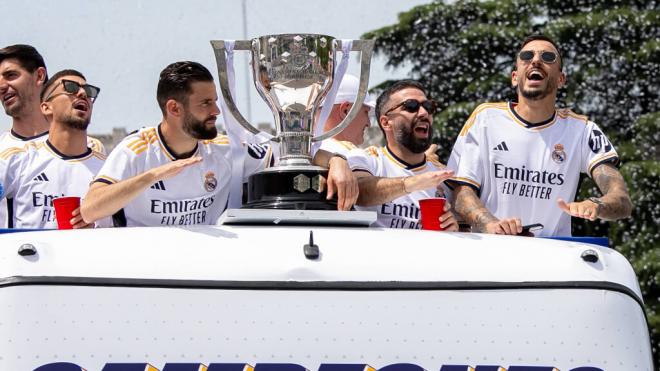 Los jugadores del Real Madrid celebrando el título de LaLiga EA Sports (Cordon Press)