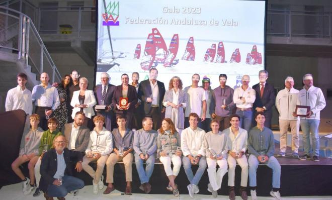 Momento de la gala que organizó la Federación Andaluza de Vela.