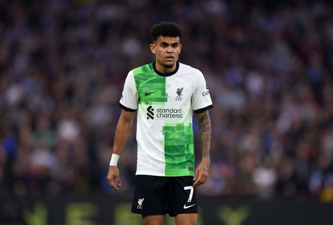 Luis Díaz, en un partido con el Liverpool (Foto: Cordon Press).