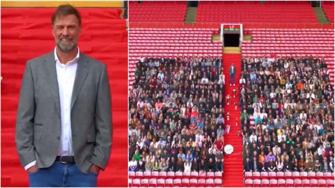 Jürgen Klopp junto a su staff en Anfield (Fuente: Craig Evans)