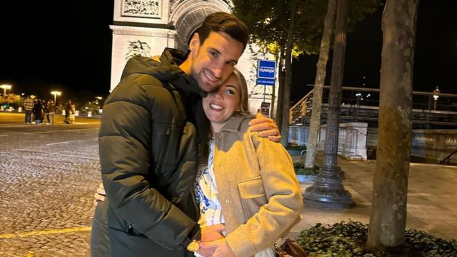 Sergio Rico y Alba Silva en París (Instagram: @albasilvat)