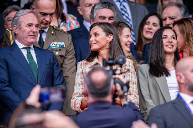 La Reina Letizia, en la final de la Copa de la Reina en La Romareda (FOTO: Cordón Press).