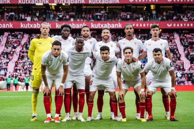 El once del Sevilla ante el Athletic (Foto: SFC).