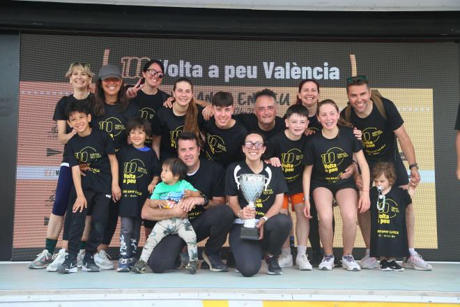 Más de 7500 personas celebran el centenario de la Volta a peu València