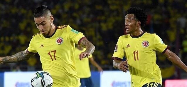 Cristian Arango en uno de sus dos partidos con la selección de Colombia (foto: Instagram @chichoarango).