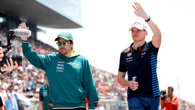 Fernando Alonso y Max Verstappen, durante la temporada 2024 (Foto: Cordon Press).