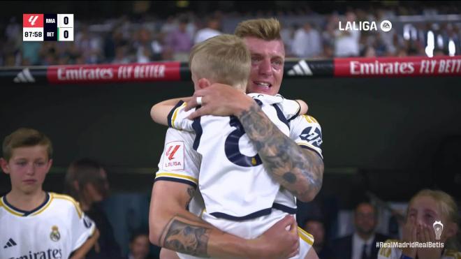 El último partido hasta la fecha de Toni Kroos como jugador del Real Madrid.