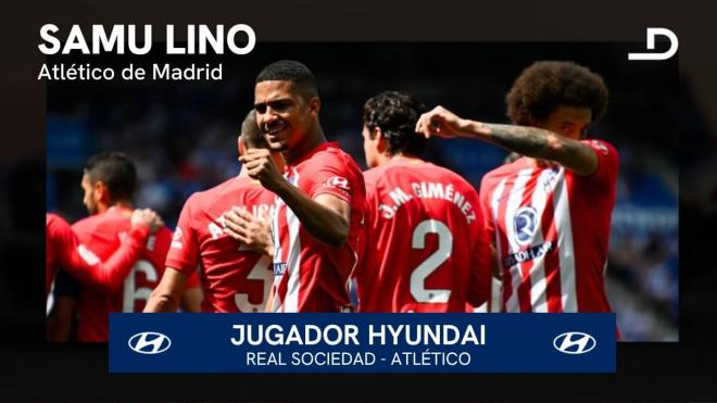 Samu Lino, Jugador Hyundai del Real Sociedad-Atlético.