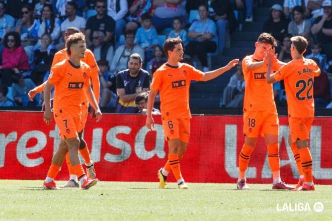 Gol de Alberto Marí ante el Celta de Vigo (Foto: LALIGA).