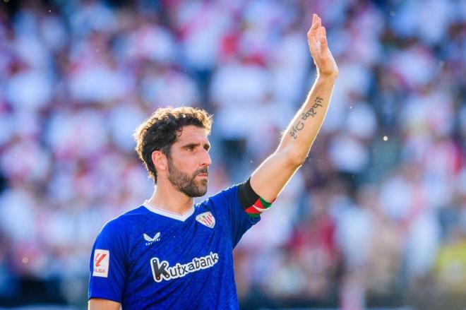 Raúl García dejó el fútbol ante el Rayo en Vallecas (Foto: Athletic Club).