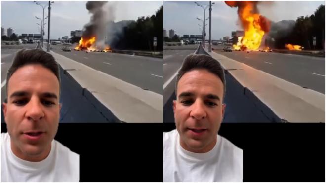 Ángel Gaitán desmiente un bulo sobre una explosión de dos coches eléctricos.