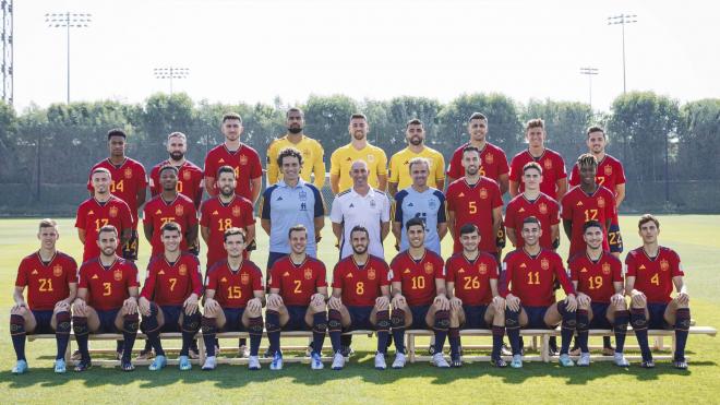 La foto oficial de España en el Mundial de Qatar (Foto: SeFutbol).