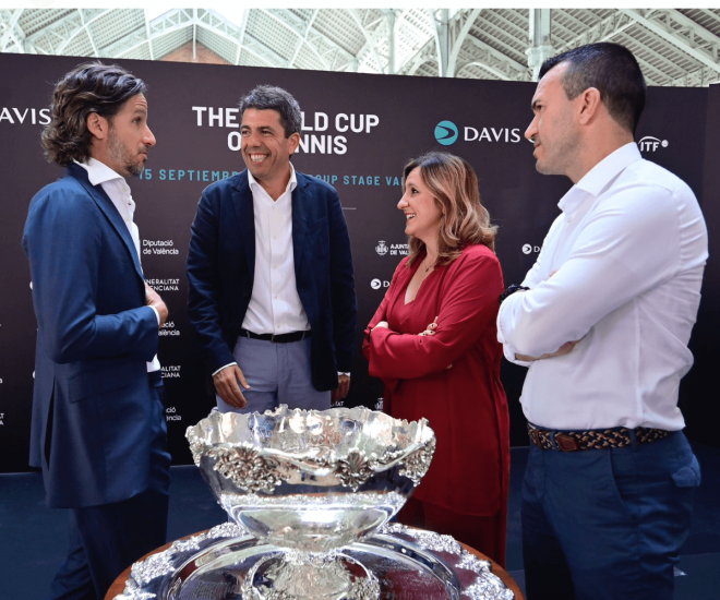 Carlos Mazón en la presentación de la Copa Davis