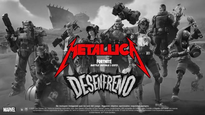 Metallica apunta a la 4ª temporada de Fortnite Festival
