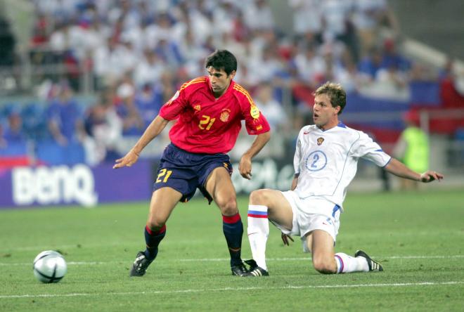 Juan Carlos Valerón, durante la Eurocopa 2004 (foto: Cordon Press).
