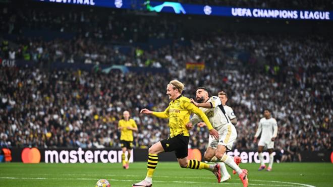 Julian Brandt tuvo una ocasión de adelantar al Borussia Dortmund ante el Real Madrid (foto: Europa Press)