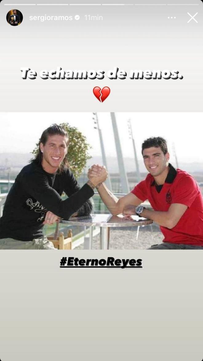 Sergio Ramos y José Antonio Reyes. (Foto: @SergioRamos)