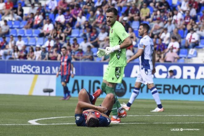 Joan Femenías se despide del Levante siendo el guardameta titular en la última jornada de Liga (Foto: LUD).