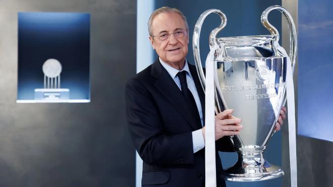 Florentino Pérez coloca la Champions en el Bernabéu (Foto: RM).