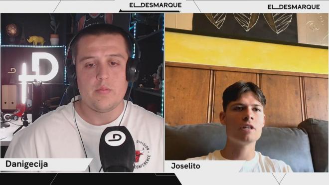 Joselito, jugador del Hellas Verona, en el Twitch de ElDesmarque.