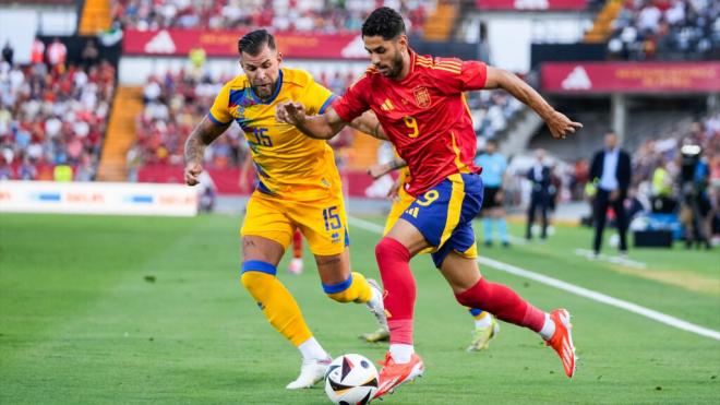 Ayoze Pérez, durante el España-Andorra (foto: Europa Press).