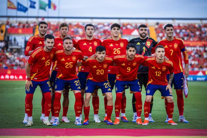 El once de España para medirse a Andorra en el Nuevo Vivero (Foto: @SEFutbol).