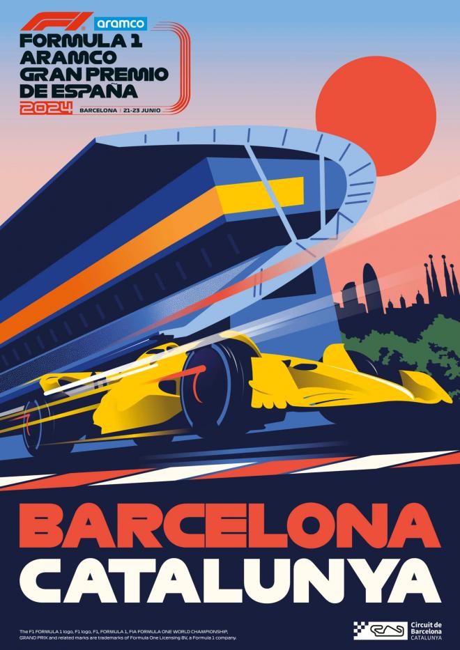 Cartel del Gran Premio de F1 de España
