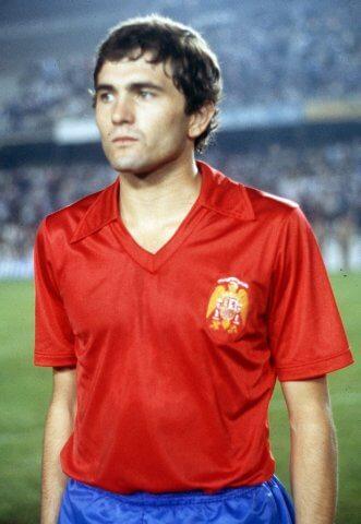 Rafael Gordillo con la selección española.