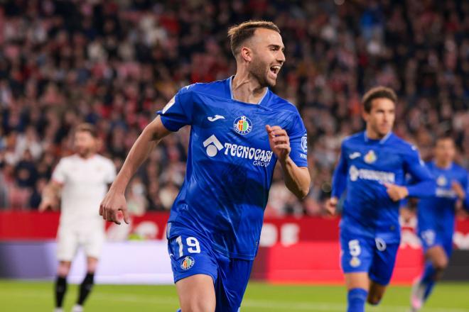 Borja Mayoral celebr un gol con el Getafe (Foto: Cordon Press).