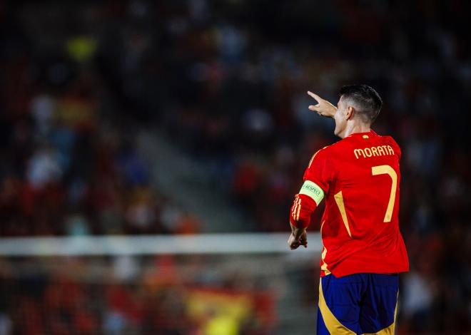 Morata celebrando su gol ante Irlanda del Norte (Foto: SE).