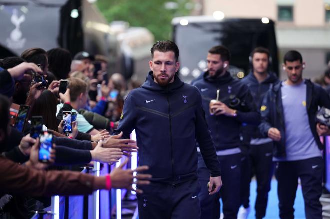 Hojbjerg, antes de un partido del Tottenham (Foto: Cordon Press).