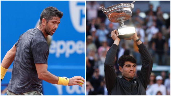 Fernando Verdasco y Carlos Alcaraz (Fotos: Cordon Press)