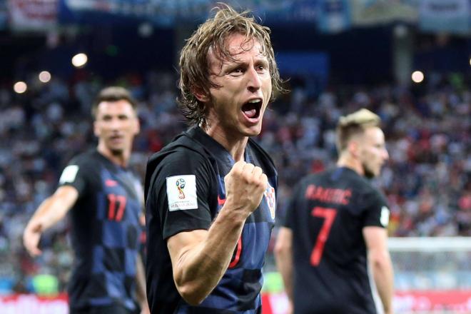 Luka Modric jugando con la selección croata (Europa Press)