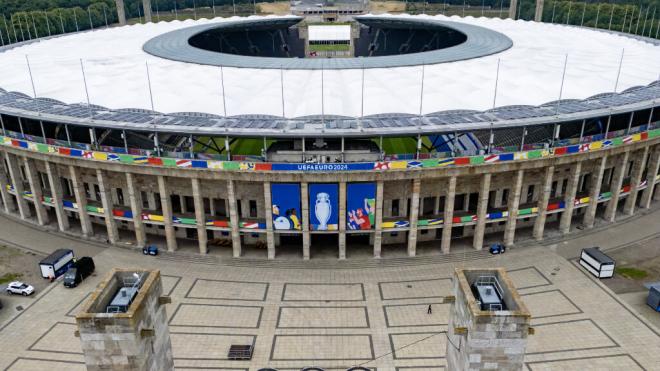 El Olympiastadion Berlín, estadio donde se jugará la final de la Eurocopa 2024 (@euro2024)